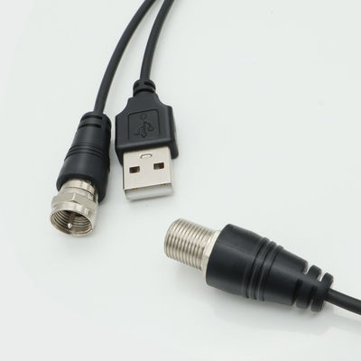 Enhanced Signal Strength with Integrated Power Supply TV Antenna Amplifier and 1.5C-2V Black Wire