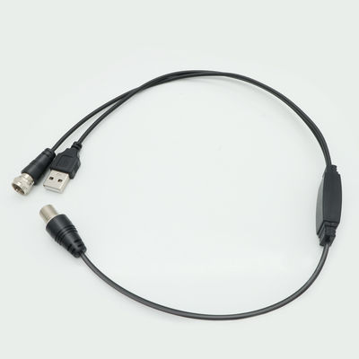 Enhanced Signal Strength with Integrated Power Supply TV Antenna Amplifier and 1.5C-2V Black Wire