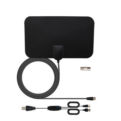 Enhanced Signal Strength with Integrated Power Supply TV Antenna Amplifier and 1.5C-2V Black Wire