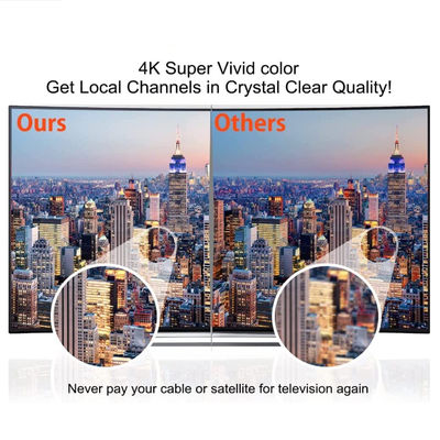 25±3 Gain Linear Polarization HDTV Antenna Amplifier TV Signal Booster 50 Mile Receiver for Digital Signal