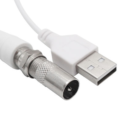 Wire 1.5C-2V/black L 0.6M External Digital Tv Signal Antenna Amplifier for High Gain Tv Home Antenna Booster White T30