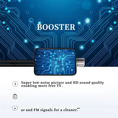 Adjustable TV Signal Amplifier T31 for HDTV Antenna Satellite Receiver DVB-T Tuner DVB-T2 Frequency Range 470-862mhz