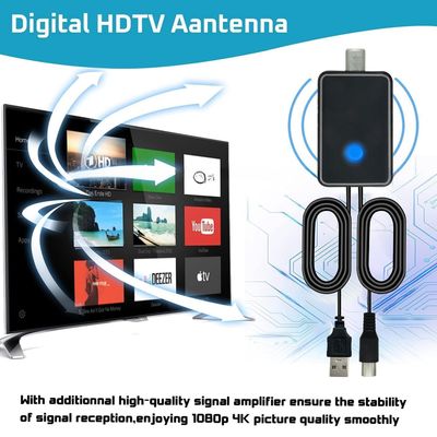 50 Mile Receiving Range Europe Standard TV Antenna Amplifier with Linear Polarization and Light Booster