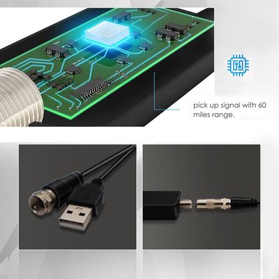 VHF/UHF170-240mhz Frequency Range Digital HDTV Signal Amplifier Booster for Cable TV Fox Antenna HD Channel 25DB Low Noise