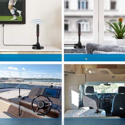 Passive Digital Indoor TV Antenna with VHF UHF 174-240MHz Frequency Range and F Male Head Connector