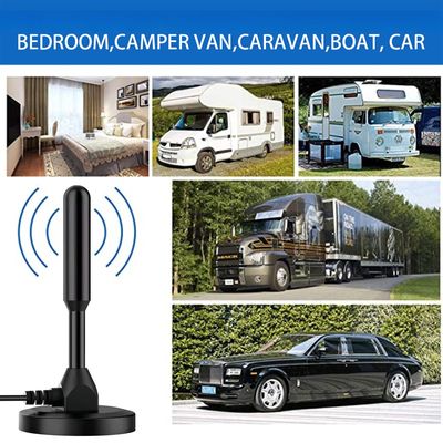 Indoor Multidirectional HDTV Antenna 1080p 4K/8K Ultra HDTV Compatible VHF 172-240 MHz /UHF 470-860 MHz Frequency Range