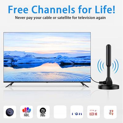 Indoor Multidirectional HDTV Antenna 1080p 4K/8K Ultra HDTV Compatible VHF 172-240 MHz /UHF 470-860 MHz Frequency Range