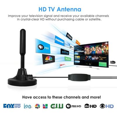 Private Model Strong Magnetic Base Digital HDTV Amplified Antenna TV Digital Indoor TV Antenna