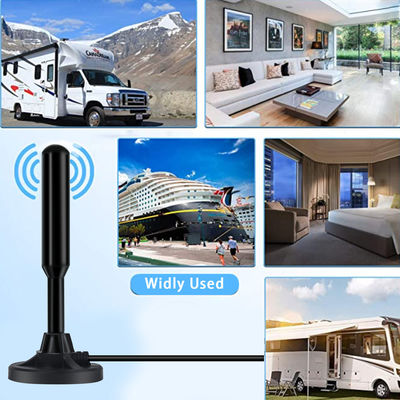 Indoor Digital HDTV Antenna for Smart TV 360 Reception Strong Magnetic Base V.S.W.R. 1.5 Impedance 75Ohm