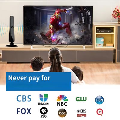 12dbi TV Antenna for Smart TV Indoor 2024 Newest Clear 4K Digital Antenna HD TV Up to 80 Miles Long Range Local Channels