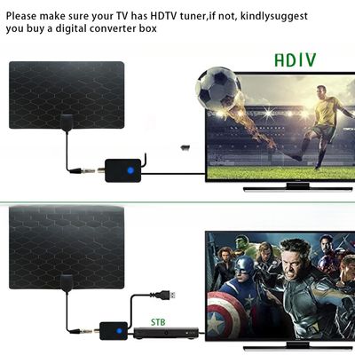 4K 1080P Indoor Digital TV Antenna with 28DBI Amplifier UHF VHF Thin Film Omni Antenna for 4G DVB HD TV Antena