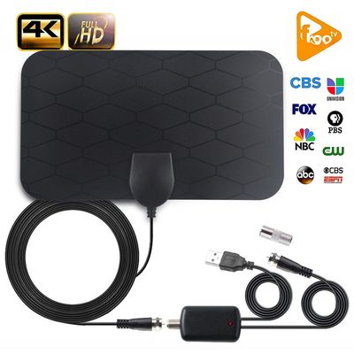 Hot Sale 4K DVB-T DVB-T2 Indoor TV Antenna with High Gain Coaxial Connector UHF Reception and 3m Cable Direct from Factory