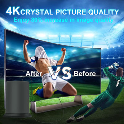 High Gain Black 4K DVB T2 Long Range HDTV Antenna for VHF UHF Amplified Digital Outdoor/Indoor TV on Connector type F-head