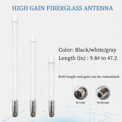 5dbi 8dbi 10dbi Omni Directional Antenna Fiberglass 2400MHz Antenna with Support Communication Antenna