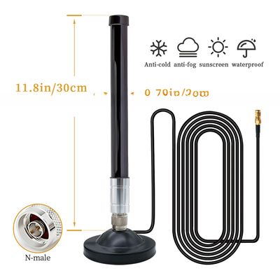 0-6000 MHZ Frequency High Gain 8dBi 2.4G 5.8G WIFI Outdoor Fiberglass Omni Directional Antenna with N-type Connector