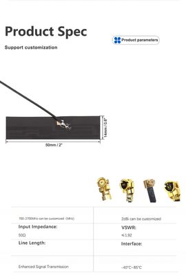 RF1.13 2.4GHz 3dBi WiFi Omnidirectional Internal Antenna WiFi FPC Antenna