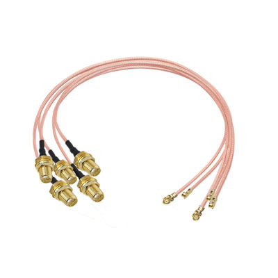 0.03KG Silver Plated Wire IPEX to SMA Male Head Coaxial Cable RG178 UFL IPX RP SMA Female 4pcs for Speed Data Transfer
