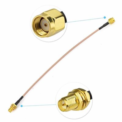connection RF Extension RG178 Cable MHF IPEX UFL To SMA Adapter antenna extension wire with Insertion Loss ≤ 0.15dB/6GHz