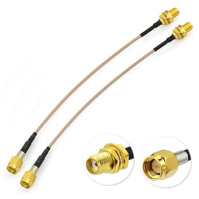 Low Loss RG316 Extension FPV Antenna Cable SMA female to 2 SMA male RF Coax Crimp Cable Adapter