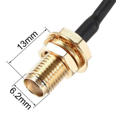 SMA Female to 2 SMA Male RF Coax Crimp Adapter RG316 Extension FPV Antenna Cable for in -40- 85°C Temperature Range