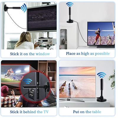 High Definition Digital DVB-T/DVB-T Antenna with 25DBI Freeview Indoor USB Booster High Performance HDTV Amplifier