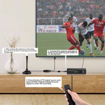 Hot Mini HD Indoor Digital TV Antenna DTMB Suction Cup with 5m Cable ATSC DVB-T2 HDTV Antenna Mini HD Antenna
