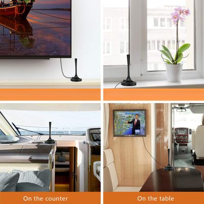 Hot Mini HD Indoor Digital TV Antenna DTMB Suction Cup with 5m Cable ATSC DVB-T2 HDTV Antenna Mini HD Antenna