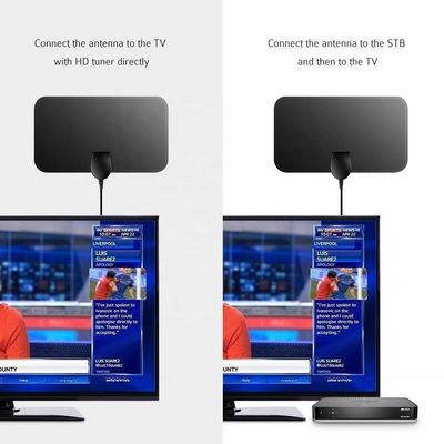 50 Miles Range Amplified HD Digital Indoor Booster Amplifier Signal TV Antenna For Smart TV