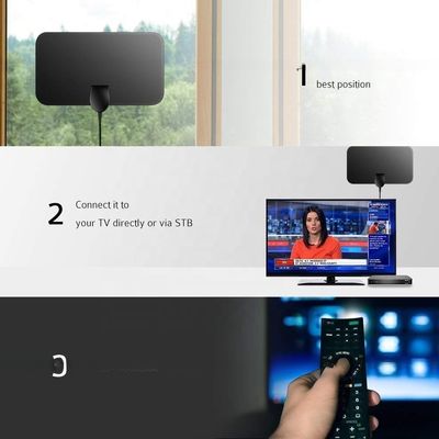 50 Miles Range Amplified HD Digital Indoor Booster Amplifier Signal TV Antenna For Smart TV