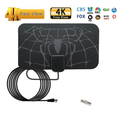 HD TV Signal Amplifier 4K Active TV Antenna Housing for 75&quot; Monitor Digital Indoor Frequency Range 170-240/470-862 MHz