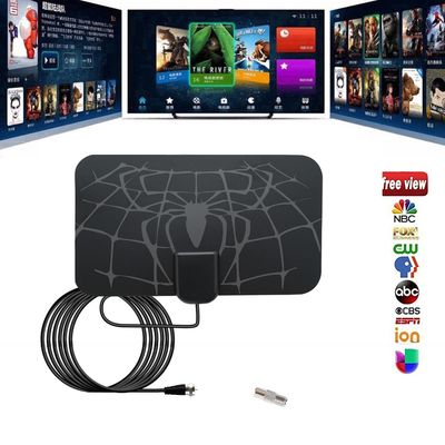 HD TV Signal Amplifier 4K Active TV Antenna Housing for 75&quot; Monitor Digital Indoor Frequency Range 170-240/470-862 MHz