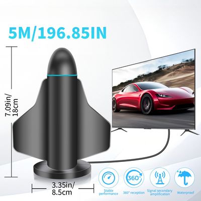 28dbi UHF VHF digital active hdtv dvb t2 ISDB ATSC with amplifier tv antenna