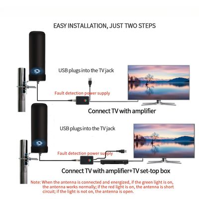 470 862mhz Frequency Range Digital TV Antenna Definition TV Booster and Receiver