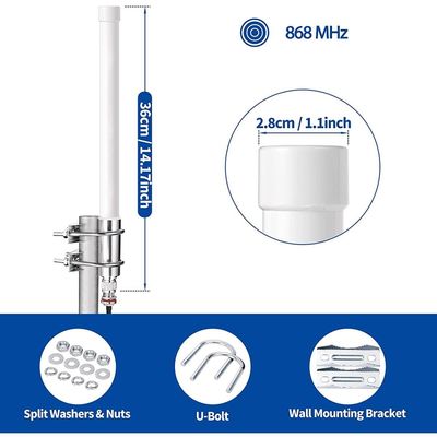 LoRa Fiberglass Antenna 868MHz 915MHz Omni directional 5.8dbi 6dBi 8dbi 10dbi Fiberglass Antenna