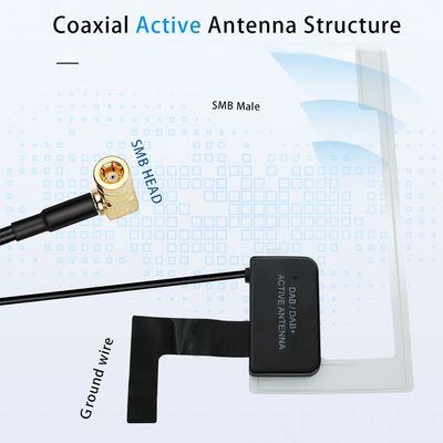 15db 3dB Gain VHF UHF 18Dbi Digital AM FM Aerial Patch Car DAB Radio Antenna with Noise Factor 2