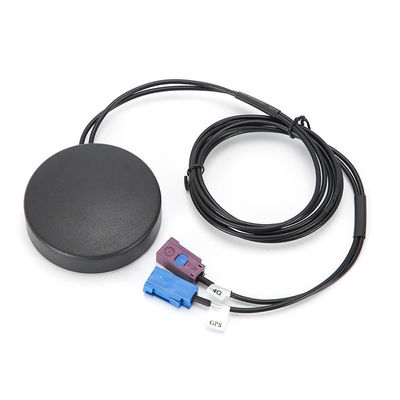 GPS/Beidou+GSM/3G/4G combination antenna for vehicle navigation FAKRA SMB long straight female C/D external circular antenna