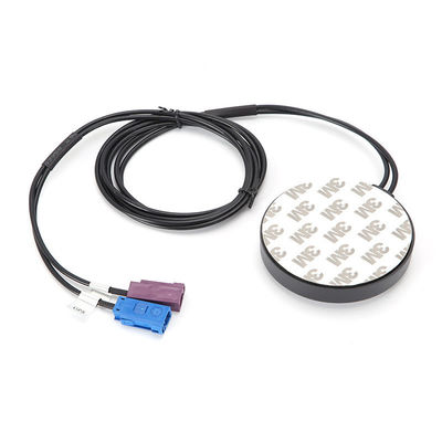 GPS/Beidou+GSM/3G/4G combination antenna for vehicle navigation FAKRA SMB long straight female C/D external circular antenna