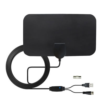 4K Digital TV Antenna 50 Miles Booster DVB-T Aerial HD Flat Indoor Active 25DBi High Gain VHF UHF  For TV signal receiver