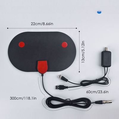 Free Channel Uhf Vhf  Active DVB-T Signal Amplifier  HDTV Wireless Indoor  DTMB Tv Antenna
