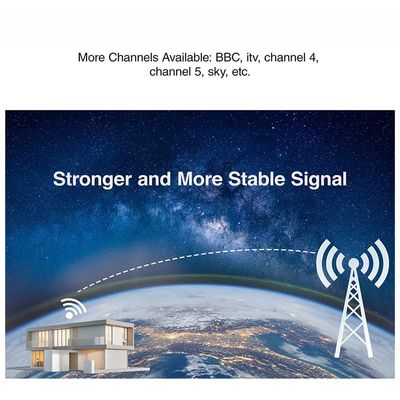 Hexagonal television antenna DVB-T DVB-T2 antena amplifier hdtv aerial indoor long range tv antenne VHF UHF digital tv antenna