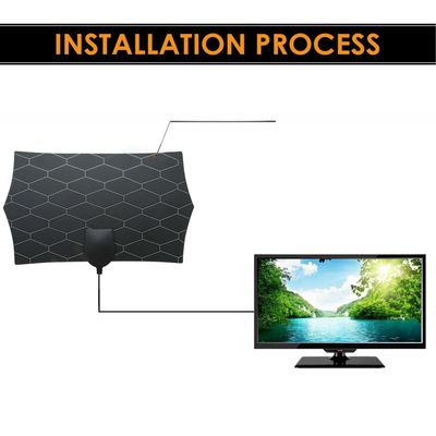 Hexagonal television antenna DVB-T DVB-T2 antena amplifier hdtv aerial indoor long range tv antenne VHF UHF digital tv antenna