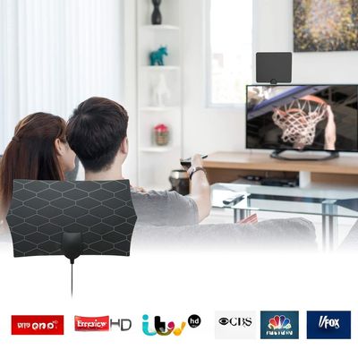 Hexagonal television antenna DVB-T DVB-T2 antena amplifier hdtv aerial indoor long range tv antenne VHF UHF digital tv antenna