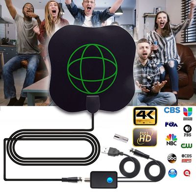 High gain tv antenna with  amplifier Uhf Vhf dvb t2 Hdtv digital indoor tv antenna