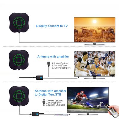 High gain tv antenna with  amplifier Uhf Vhf dvb t2 Hdtv digital indoor tv antenna
