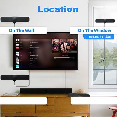 VSWR 1.5 Frequency VHF 174-230mhz/UHF470-862mhz Full HD VHF UHF Digital Indoor TV Antenna with Signal Amplified