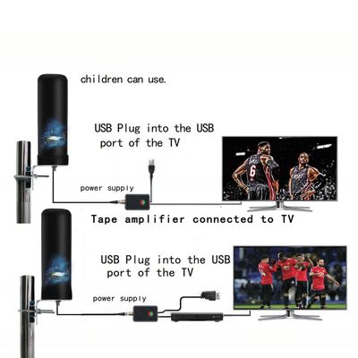 High-Performance Outdoor TV Antenna DVB HDTV Booster with Indoor/Outdoor Digital TV Receiver