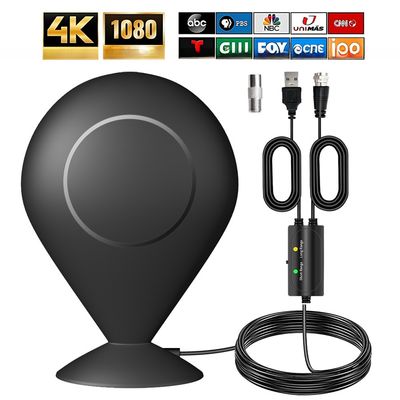 2400-2500MHz 50 Miles Range DVB-T2 HDTV Digital TV Antenna for Indoor/Outdoor Customized F/IEC UV Protected ABS Iron