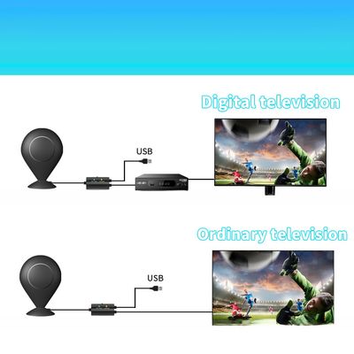 800-2600MHz 228mm DVB t T2 Paddle Aerial Antenna with Magnetic Base UV Protected ABS Iron and Input Impendence 75 Ω
