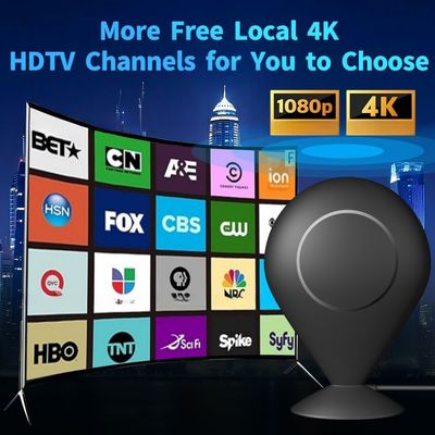 Connector F/IEC or Customized High Definition TV Antenna Receive TV Channels Indoor HDTV Digital Antenna for Smart TV