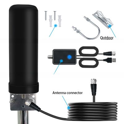 Long-Range Outdoor External DTMB Ground HDTV Barrel Antenna for TV Reception in Remote Areas